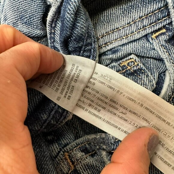 Hollister Sz 26 LOT of 2 Denim Cut-Off Shorts High Waisted Black / Med Blue - Picture 5 of 16